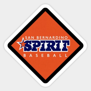 Defunct San Bernardino Spirit Baseball 1989 Sticker